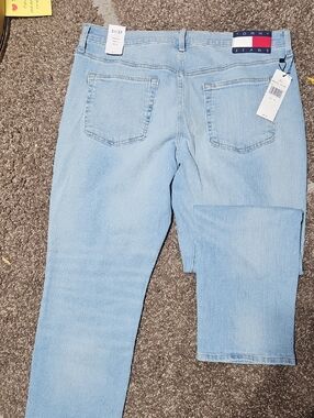Tommy Hilfiger Light Blue Straight Leg Jeans